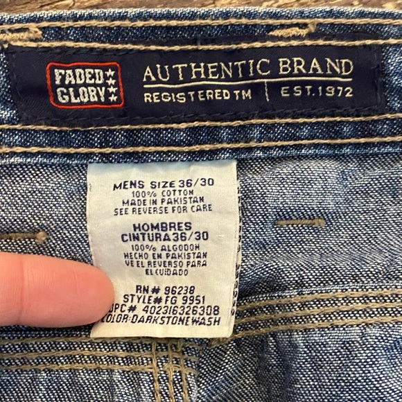 Vintage 1990s Cyber Grunge Baggy Leg Jeans Size 36x30 - Picture 7 of 8